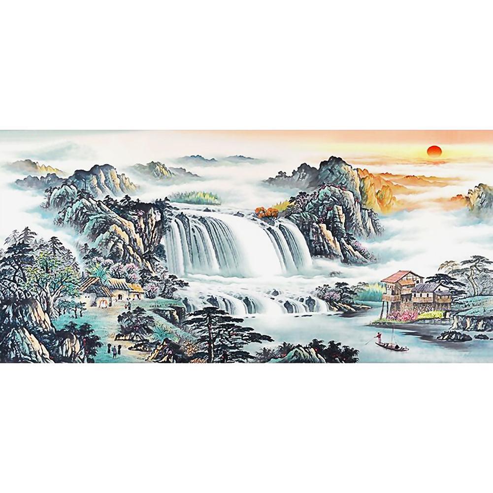 Sunrise View - Full Drill Diamond Painting - 100x50cm