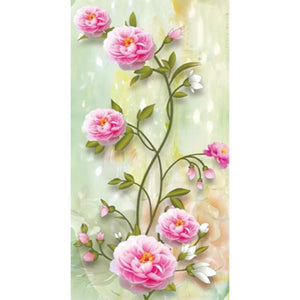Flower - Full Drill Diamond Painting - 45x85cm