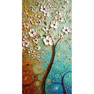 Flower - Full Drill Diamond Painting - 45x85cm