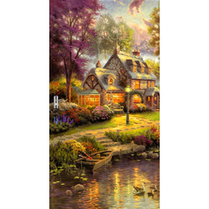Woods Landscape - Full Drill Diamond Painting - 45x85cm