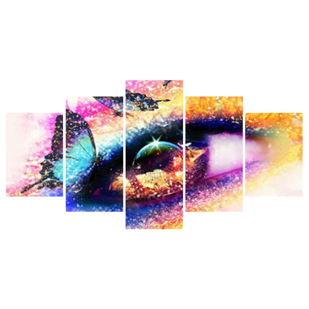5-pictures Universe - Full Drill Diamond Painting - 103x45cm