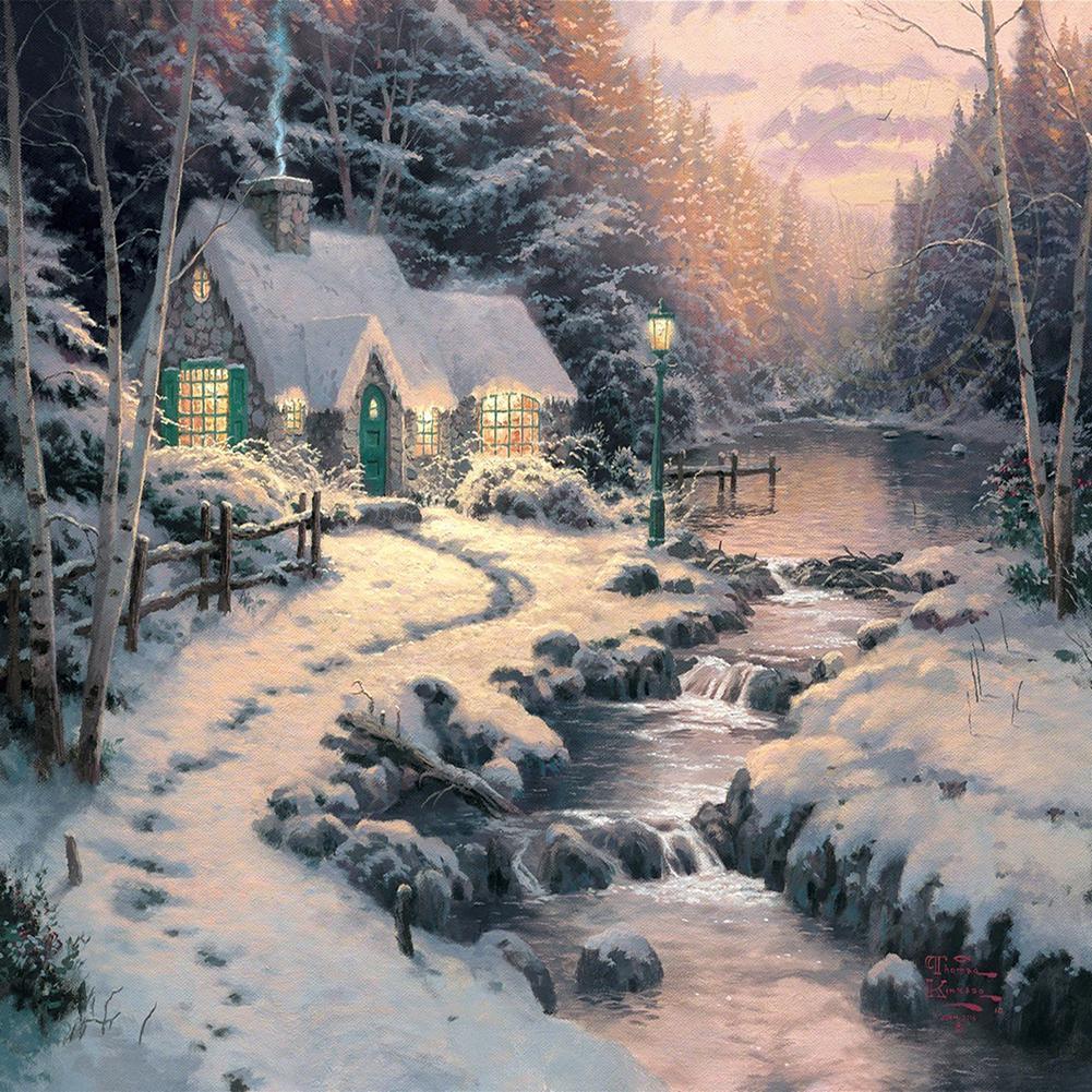 Snow Scene - Full Drill Diamond Painting