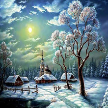 Load image into Gallery viewer, Snow Scene  - Full Drill Diamond Painting
