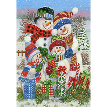 Load image into Gallery viewer, Snowman - Full Drill Diamond Painting
