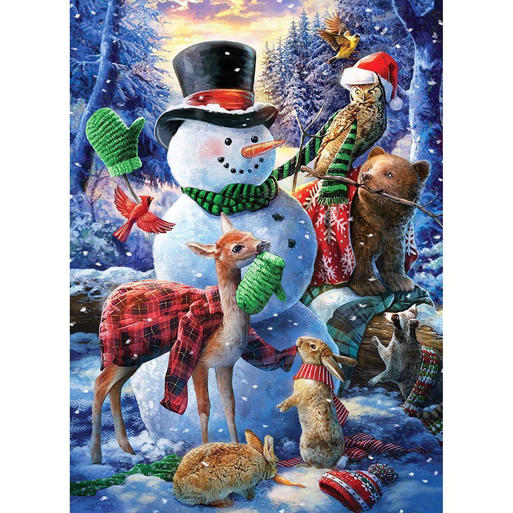 Snowman - Full Drill Diamond Painting