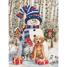 Load image into Gallery viewer, Snowman - Full Drill Diamond Painting
