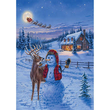 Load image into Gallery viewer, Snowman - Full Drill Diamond Painting
