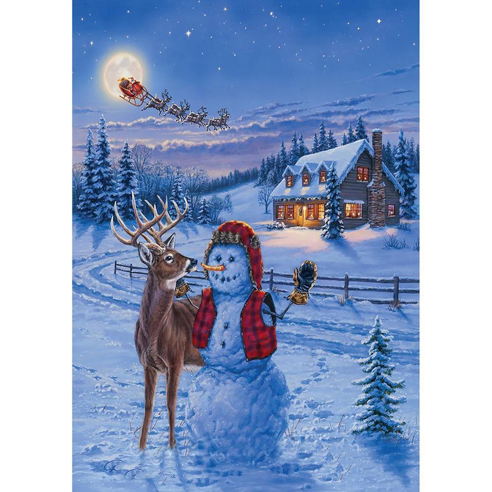 Snowman - Full Drill Diamond Painting