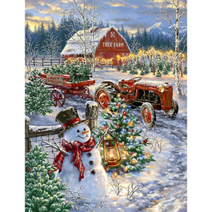 Snowman - Full Drill Diamond Painting