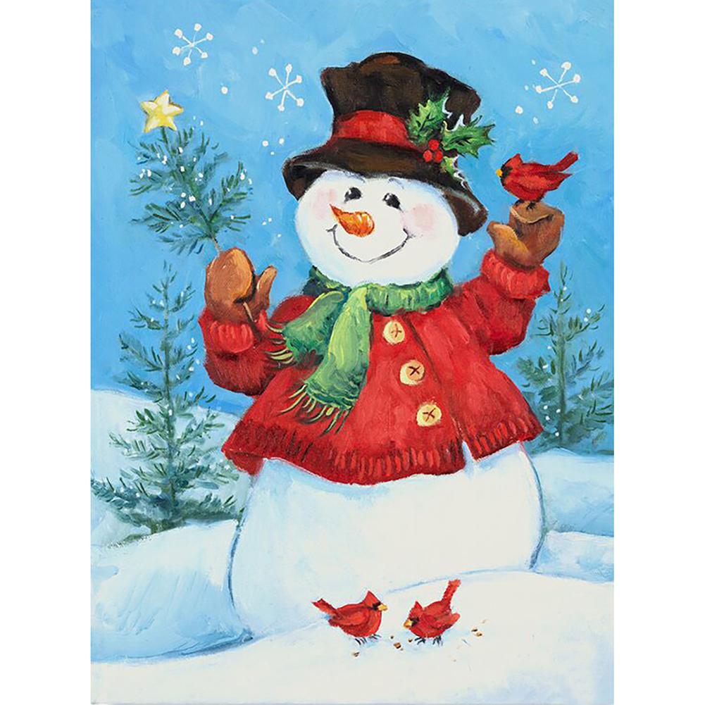 Snowman - Full Drill Diamond Painting