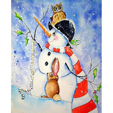 Load image into Gallery viewer, Snowman - Full Drill Diamond Painting
