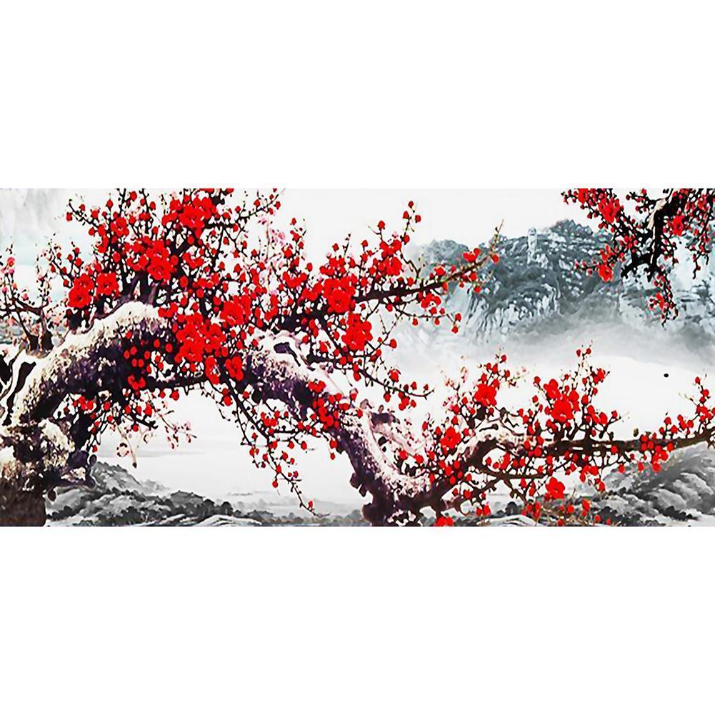 Plum Blossom - Full Drill Diamond Painting - 100x50cm