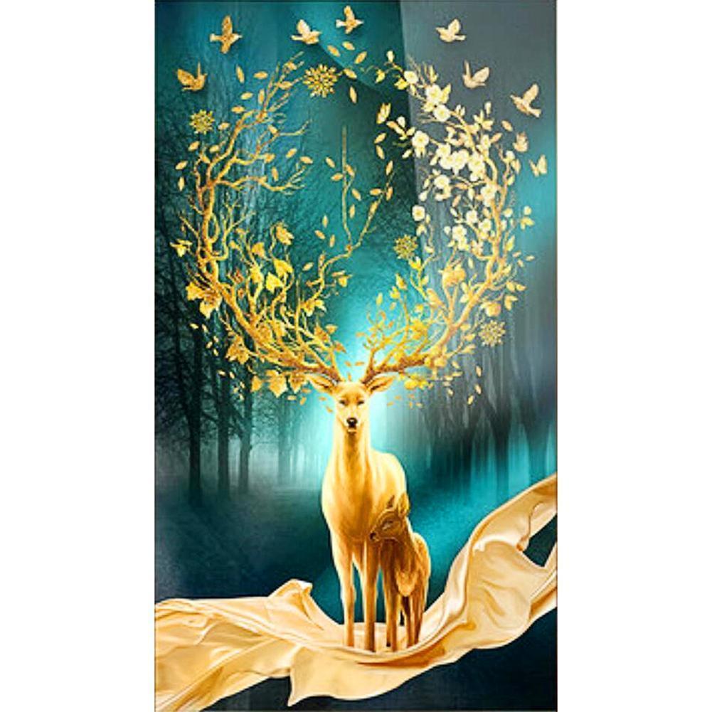 Lucky Deer - Full Drill Diamond Painting - 45x85cm