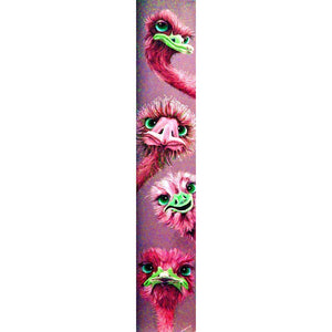 Pink Ostrich  - Full Drill Diamond Painting