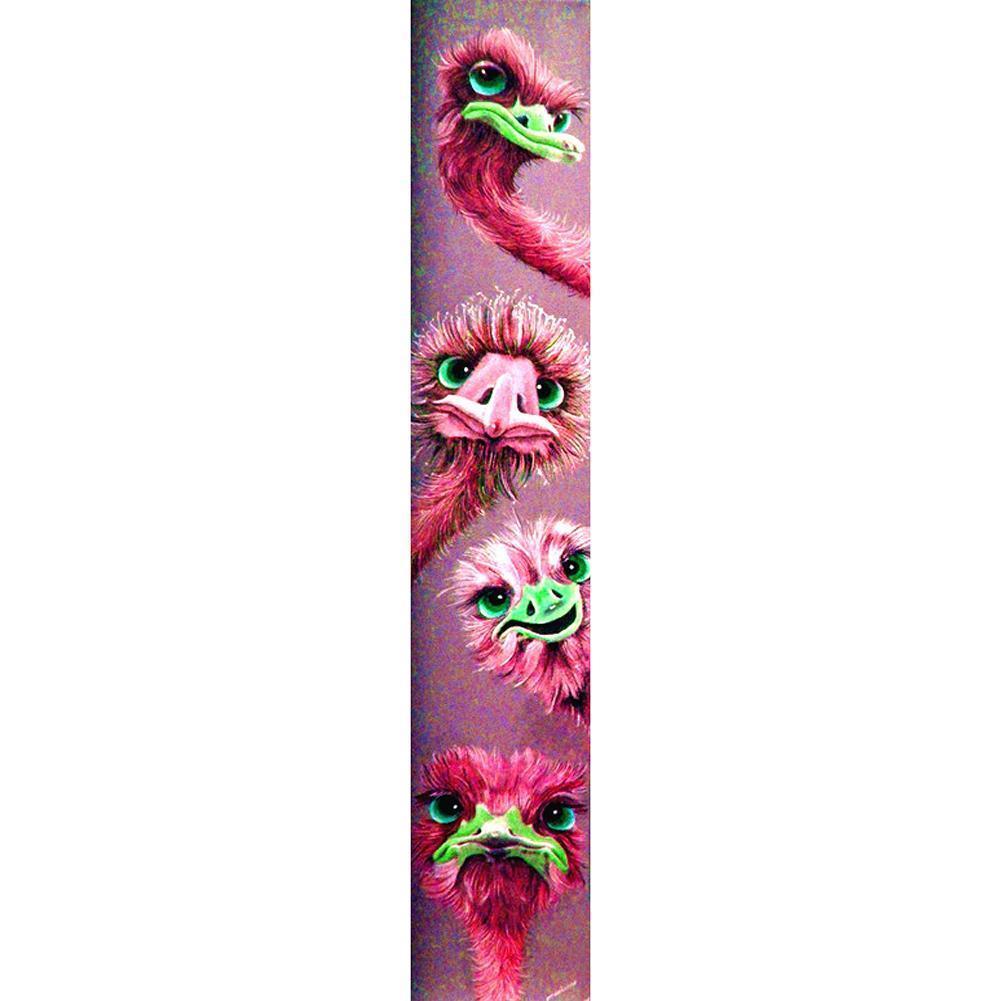 Pink Ostrich  - Full Drill Diamond Painting