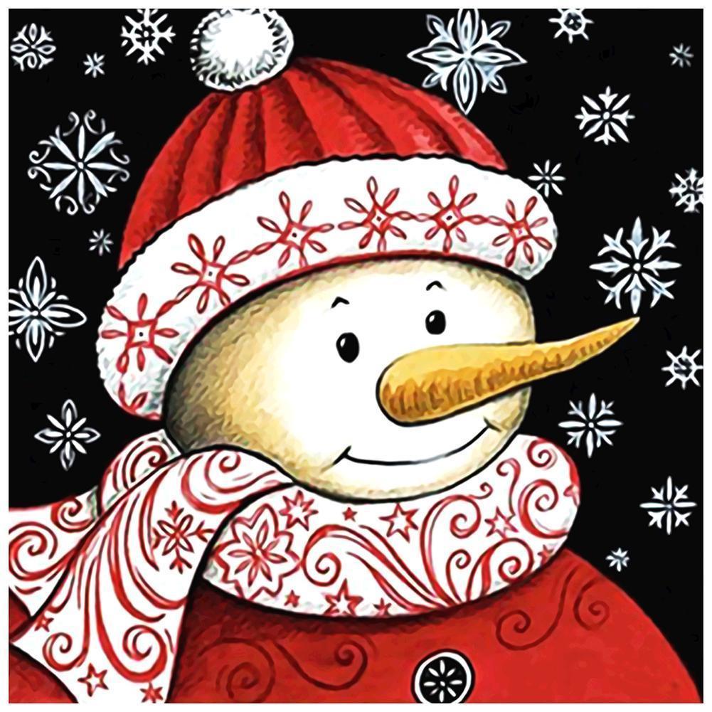 Snowman - Full Drill Diamond Painting