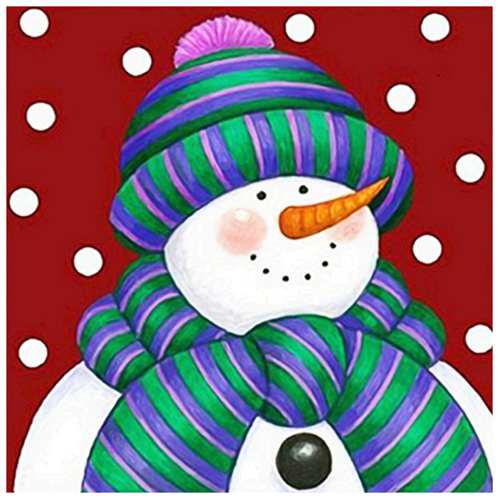 Snowman - Full Drill Diamond Painting