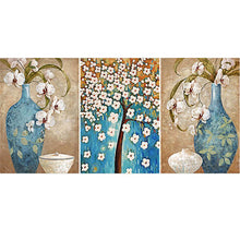 Load image into Gallery viewer, 3-pictures Vase Tree - Full Drill Diamond Painting - 95x45cm
