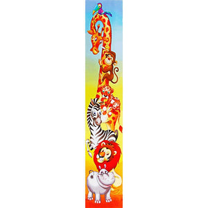 Giraffe and Lion - Full Drill Diamond Painting - 25x115cm