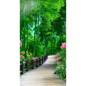 Green Forest - Full Drill Diamond Painting - 45x85cm