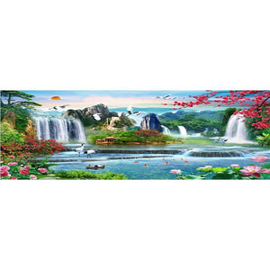 Waterfall - Full Drill Diamond Painting - 100x40cm