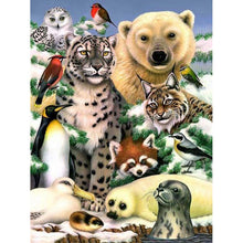 Load image into Gallery viewer, Tiger and bear - Full Drill Diamond Painting
