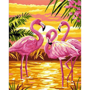 Three Pink Birds - Full Drill Diamond Painting