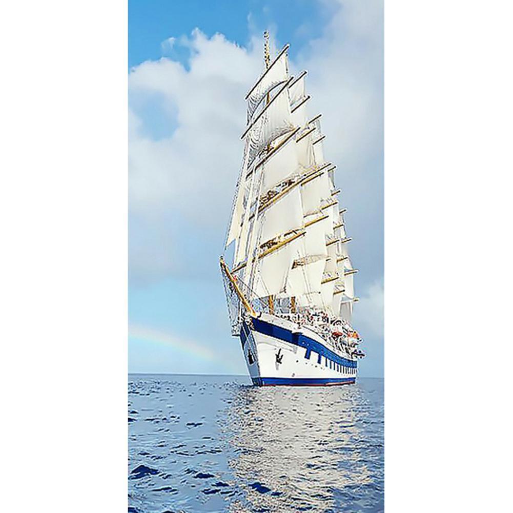Boat - Full Drill Diamond Painting - 45x85cm