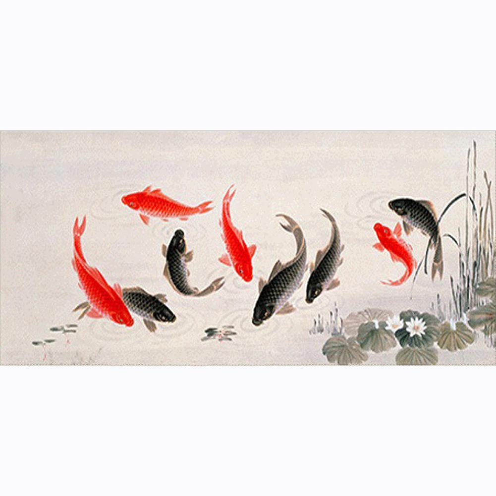 Fish - Full Drill Diamond Painting - 100x50cm