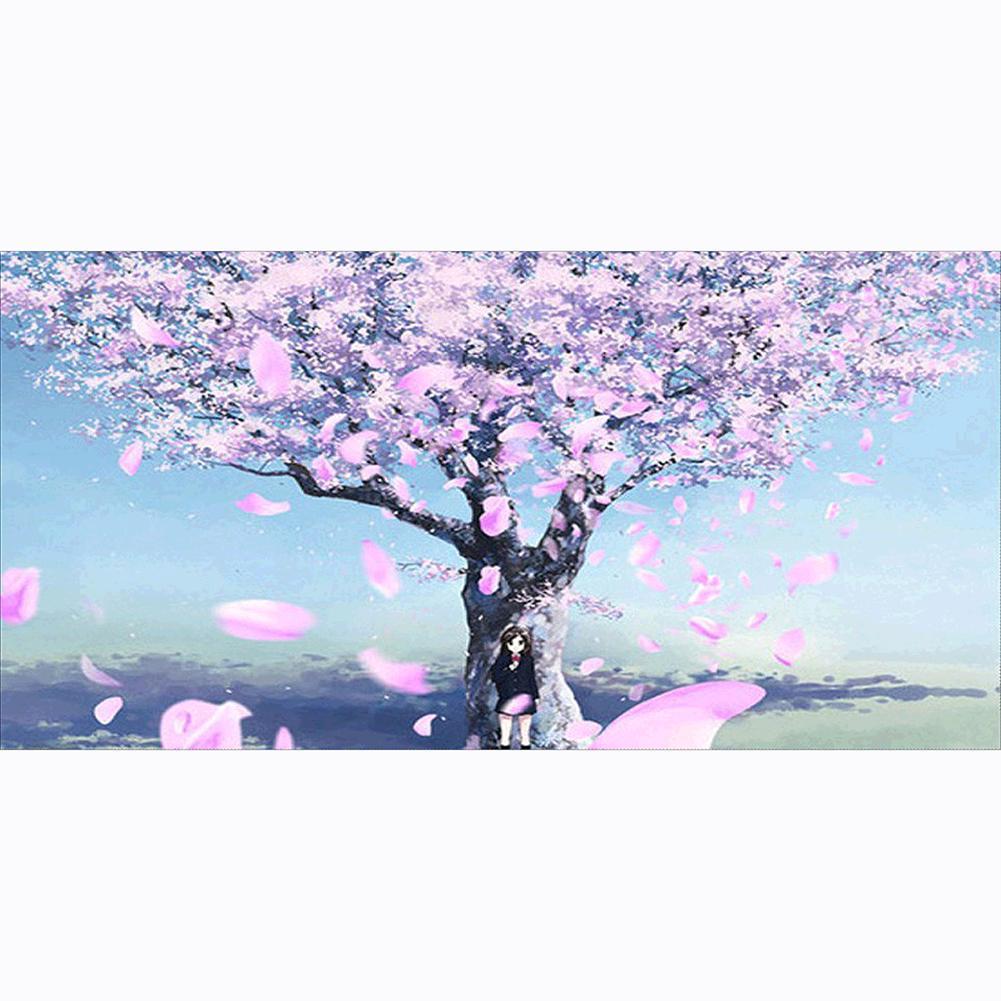 Cherry Blossoms - Full Drill Diamond Painting - 85x45cm