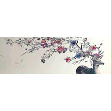 Load image into Gallery viewer, Flower Deer - Full Drill Diamond Painting - 80x30cm
