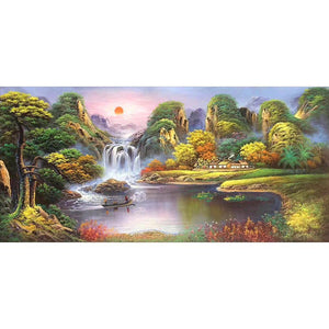 Landscape - Full Drill Diamond Painting - 100x50cm