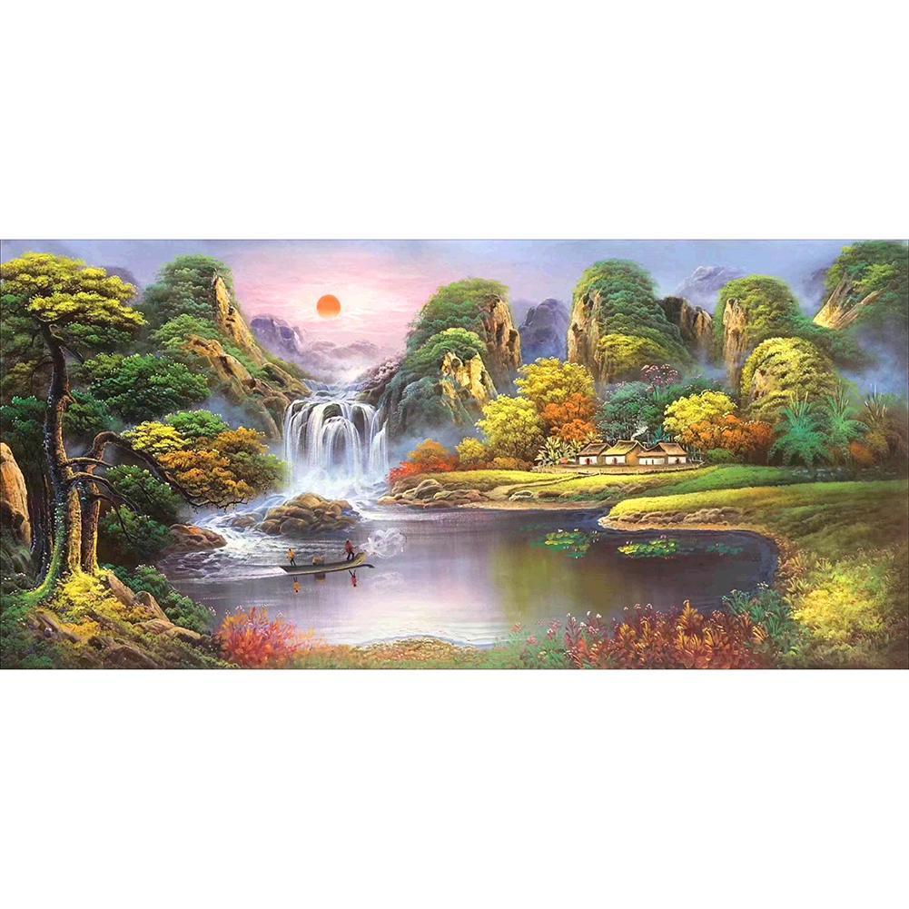 Landscape - Full Drill Diamond Painting - 100x50cm