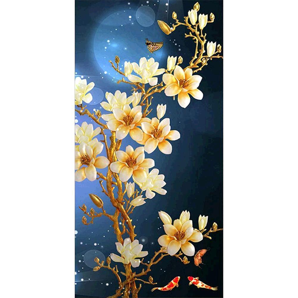 Plum Blossom Tree - Full Drill Diamond Painting - 45x85cm