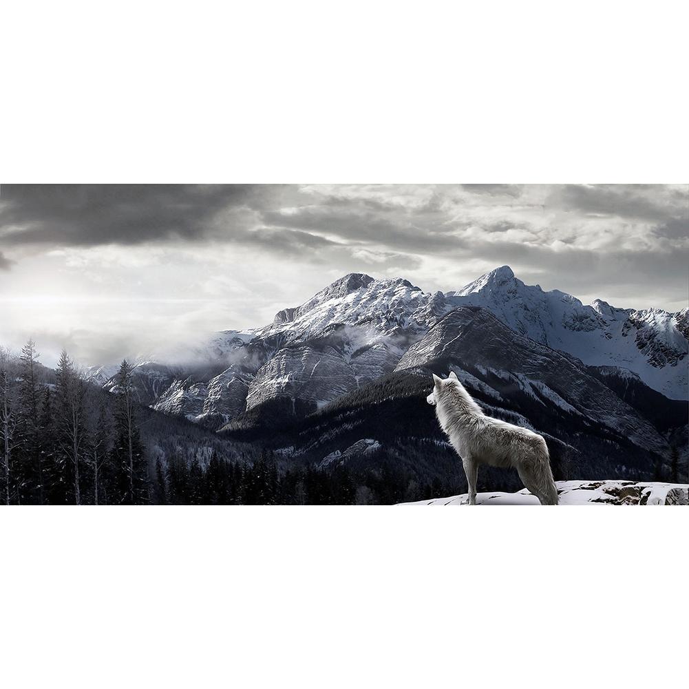 Mountain Scenery  - Full Drill Diamond Painting - 80x40cm