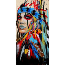 Load image into Gallery viewer, Aboriginal Girl - Full Drill Diamond Painting - 45x85cm

