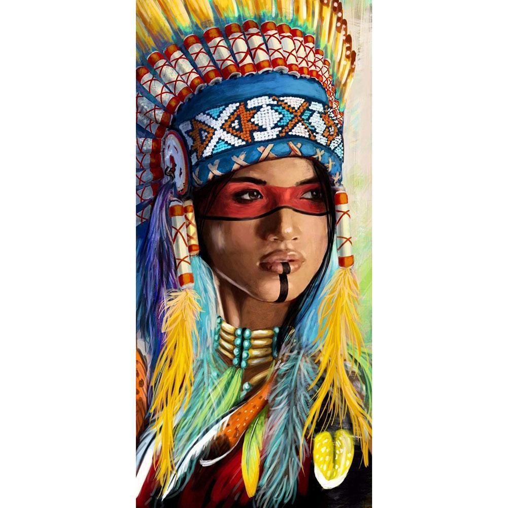 Lady - Full Drill Diamond Painting - 45x85cm
