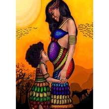 Load image into Gallery viewer, Mother and Daughter - Full Drill Diamond Painting
