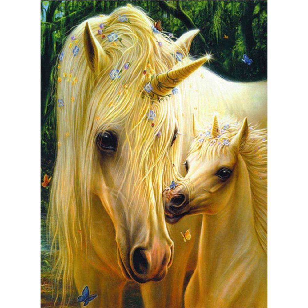 Two Horn Horse - Full Drill Diamond Painting