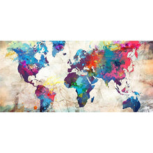 Load image into Gallery viewer, World Map - Full Drill Diamond Painting - 80x40cm
