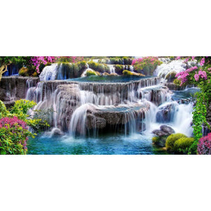 Mountain View Landscape - Full Drill Diamond Painting - 80x40cm