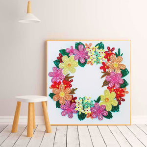 Wreath-Special Shaped Crystal Diamond Painting-30*30cm