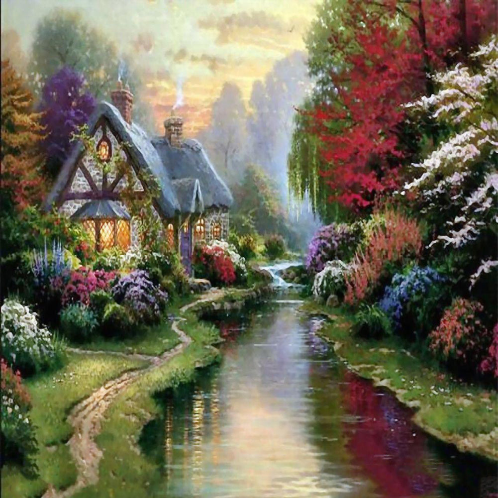 Forest House-Full Drill Diamond Painting