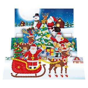 8pcs/Set-Christmas-Diamond Greeting Cards