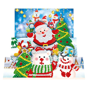 8pcs/Set-Christmas-Diamond Greeting Cards