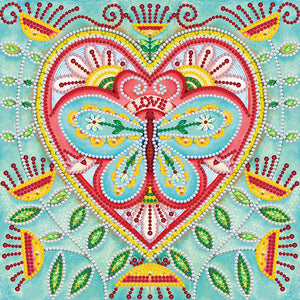 Butterfly-Partial Special Luminous Diamond Painting-30x30cm