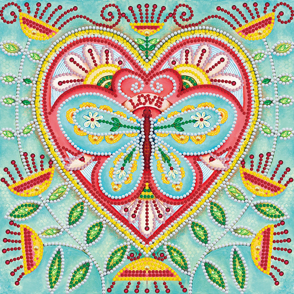 Butterfly-Partial Special Luminous Diamond Painting-30x30cm
