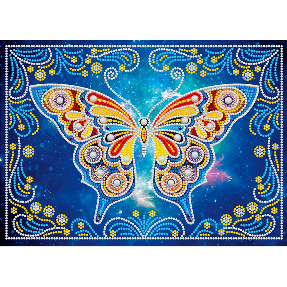 Butterfly-Partial Special Luminous Diamond Painting-40x30cm