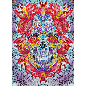Skeleton-Partial Special Luminous Diamond Painting-30x40cm