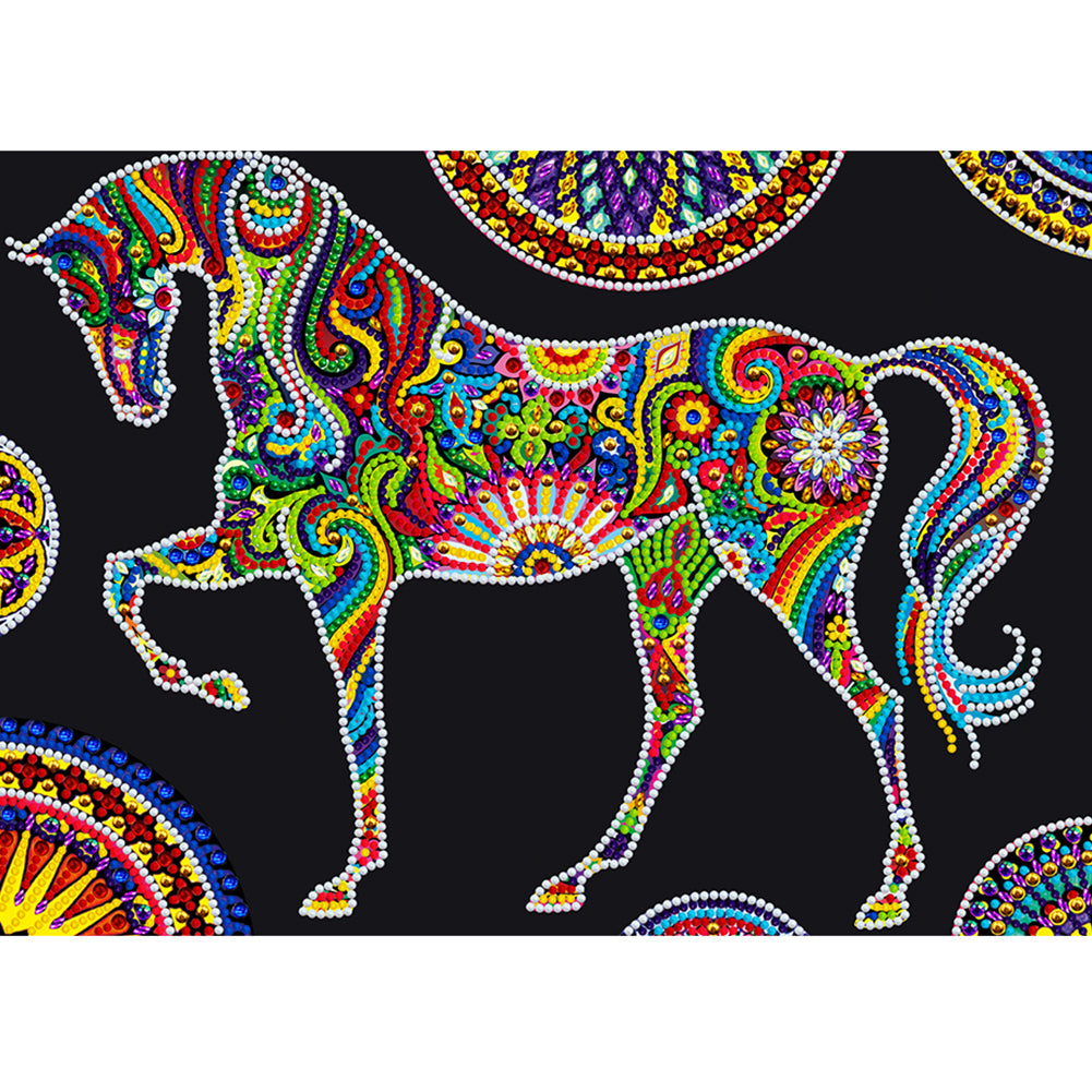 Horse-Partial Special Luminous Diamond Painting-30x40cm